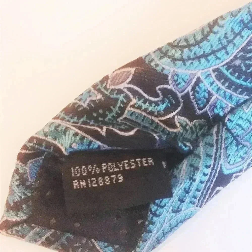 Adolfo Paisley Print Green Tie‎
